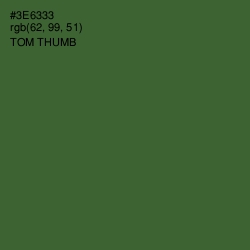 #3E6333 - Tom Thumb Color Image