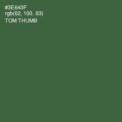 #3E643F - Tom Thumb Color Image