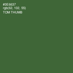 #3E6637 - Tom Thumb Color Image