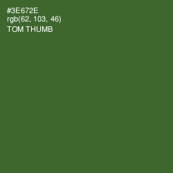 #3E672E - Tom Thumb Color Image