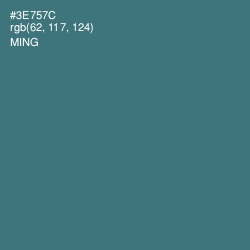 #3E757C - Ming Color Image