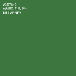 #3E7640 - Killarney Color Image