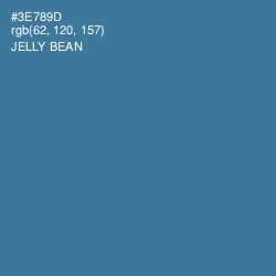 #3E789D - Jelly Bean Color Image