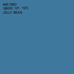 #3E799D - Jelly Bean Color Image