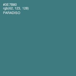 #3E7B80 - Paradiso Color Image