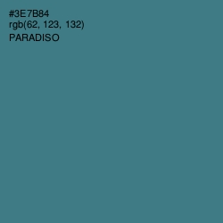 #3E7B84 - Paradiso Color Image