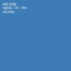 #3E7CB8 - Astral Color Image