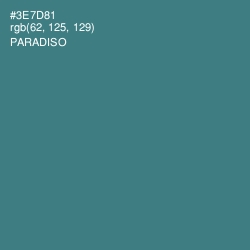 #3E7D81 - Paradiso Color Image