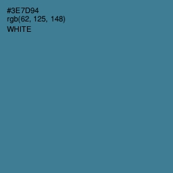 #3E7D94 - Calypso Color Image