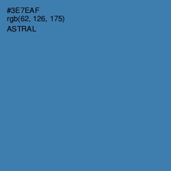 #3E7EAF - Astral Color Image