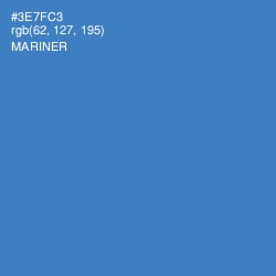 #3E7FC3 - Mariner Color Image