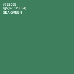 #3E805E - Sea Green Color Image