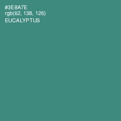 #3E8A7E - Eucalyptus Color Image