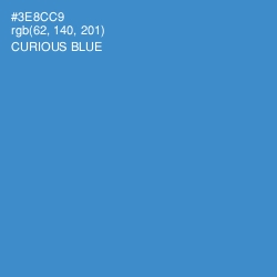 #3E8CC9 - Curious Blue Color Image