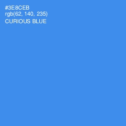 #3E8CEB - Curious Blue Color Image