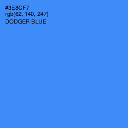 #3E8CF7 - Dodger Blue Color Image