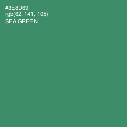 #3E8D69 - Sea Green Color Image