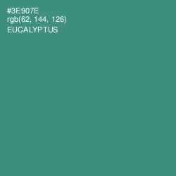 #3E907E - Eucalyptus Color Image