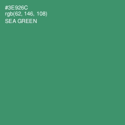 #3E926C - Sea Green Color Image