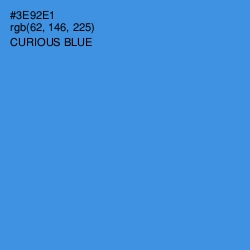 #3E92E1 - Curious Blue Color Image