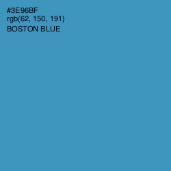 #3E96BF - Boston Blue Color Image