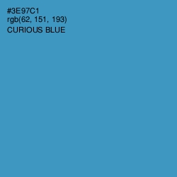 #3E97C1 - Curious Blue Color Image