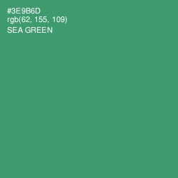 #3E9B6D - Sea Green Color Image
