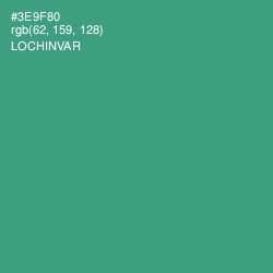 #3E9F80 - Lochinvar Color Image