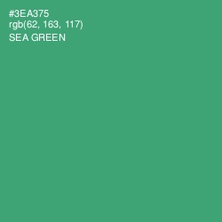 #3EA375 - Sea Green Color Image