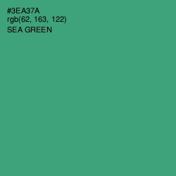 #3EA37A - Sea Green Color Image