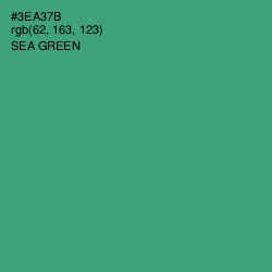 #3EA37B - Sea Green Color Image