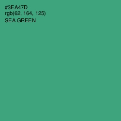#3EA47D - Sea Green Color Image