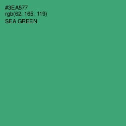 #3EA577 - Sea Green Color Image