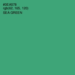 #3EA578 - Sea Green Color Image