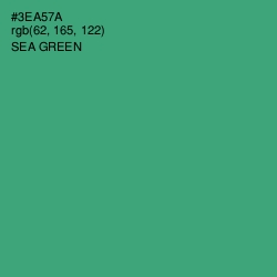 #3EA57A - Sea Green Color Image