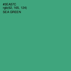 #3EA57C - Sea Green Color Image