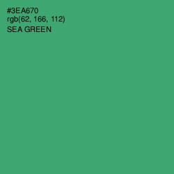 #3EA670 - Sea Green Color Image
