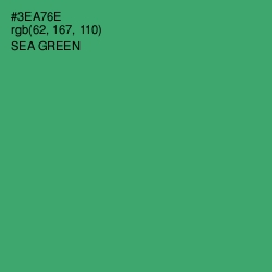 #3EA76E - Sea Green Color Image