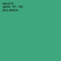 #3EA77E - Sea Green Color Image