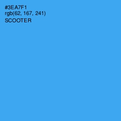 #3EA7F1 - Scooter Color Image