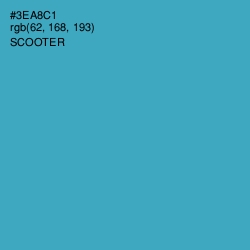 #3EA8C1 - Scooter Color Image