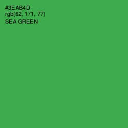 #3EAB4D - Sea Green Color Image