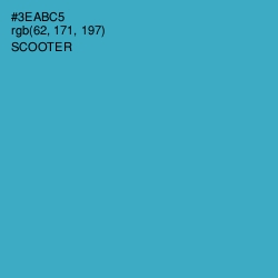 #3EABC5 - Scooter Color Image