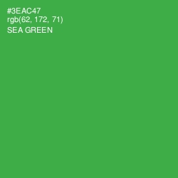 #3EAC47 - Sea Green Color Image