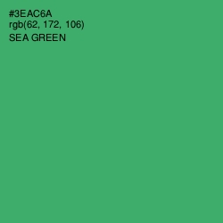 #3EAC6A - Sea Green Color Image