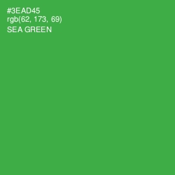 #3EAD45 - Sea Green Color Image