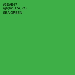 #3EAE47 - Sea Green Color Image
