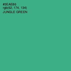 #3EAE86 - Jungle Green Color Image