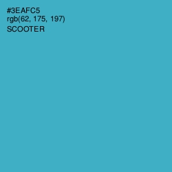 #3EAFC5 - Scooter Color Image