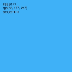 #3EB1F7 - Scooter Color Image